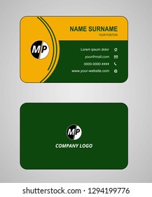 Business card vector template