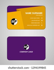 Business card vector template
