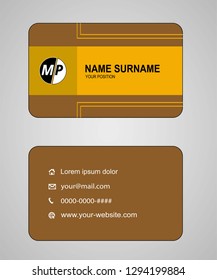 Business card vector template