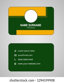 Business card vector template