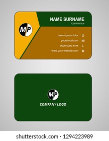Business card vector template