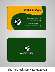 Business card vector template