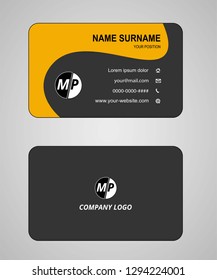 Business card vector template