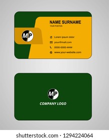 Business card vector template