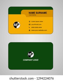 Business card vector template