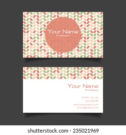 Business card vector template