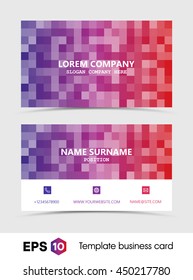 Business card vector template
