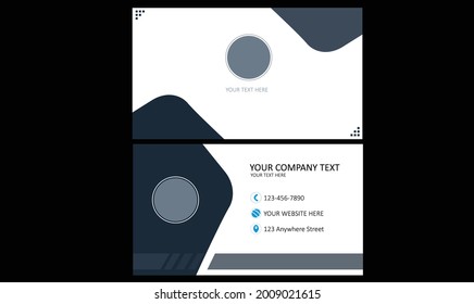 Business card vector template design