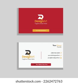 Business Card Vector Template. Flat Style Vector Illustration. Stationery Design.