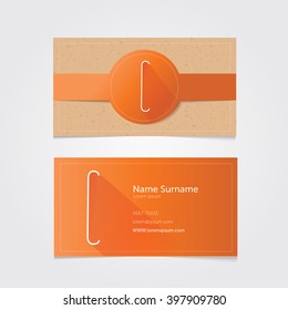 Business Card vector template, Letter E logo,