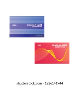 business card vector template with modern concept creative identy free vector