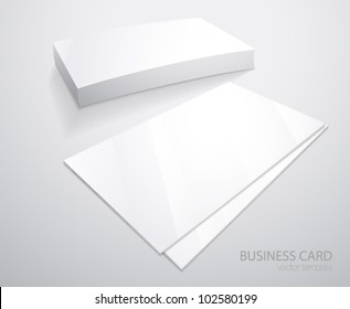 Business card. Vector template for your design.