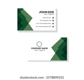 Business card vector text design