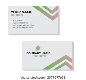 business card vector text design