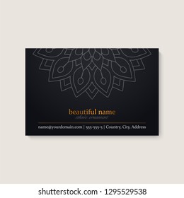 Business Card. Vintage decorative elements