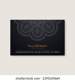 Business Card. Vintage decorative elements