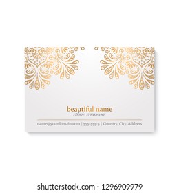 Business Card. Vintage decorative elements