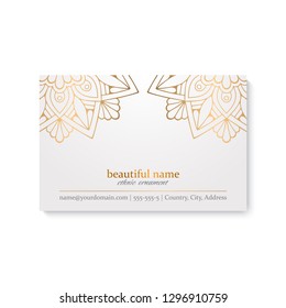 Business Card. Vintage decorative elements