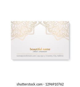 Business Card. Vintage decorative elements