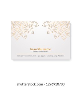 Business Card. Vintage decorative elements