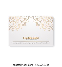 Business Card. Vintage decorative elements