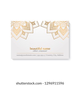 Business Card. Vintage decorative elements