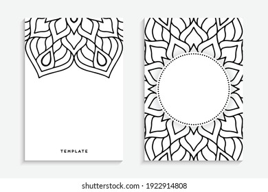 Business Card. Vintage decorative elements