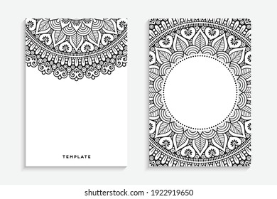 Business Card. Vintage decorative elements