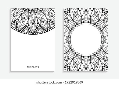 Business Card. Vintage decorative elements