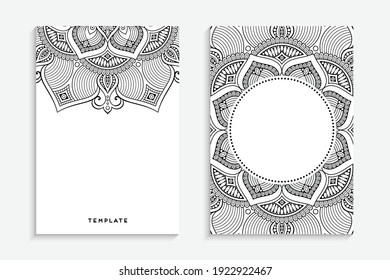 Business Card. Vintage decorative elements