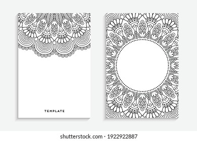 Business Card. Vintage decorative elements