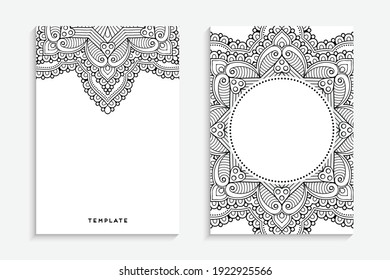Business Card. Vintage decorative elements