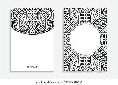 Business Card. Vintage decorative elements