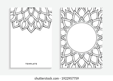 Business Card. Vintage decorative elements