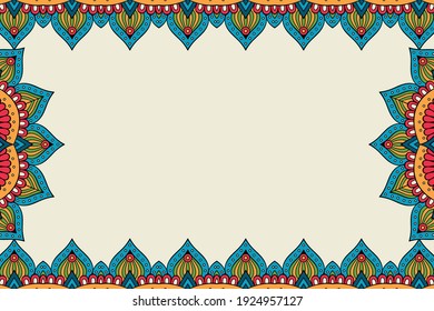 Business Card. Vintage decorative elements
