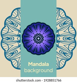 Business card. Vintage decorative elements. For yoga, relax. Vector illustration
