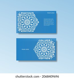 Business Card. Vintage decorative elements. Ornamental floral business cards, oriental pattern, vector illustration. Islam, Arabic, Indian, turkish, pakistan, chinese, ottoman motifs.