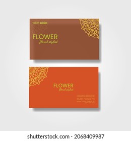 Business Card. Vintage decorative elements. Ornamental floral business cards, oriental pattern, vector illustration. Islam, Arabic, Indian, turkish, pakistan, chinese, ottoman motifs.