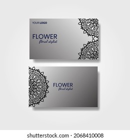 Business Card. Vintage decorative elements. Ornamental floral business cards, oriental pattern, vector illustration. Islam, Arabic, Indian, turkish, pakistan, chinese, ottoman motifs.