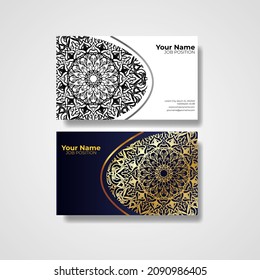 Business Card. Vintage decorative elements. Ornamental floral business cards, oriental pattern, vector illustration. Islam, Arabic, Indian, turkish, pakistan, chinese, ottoman motifs.