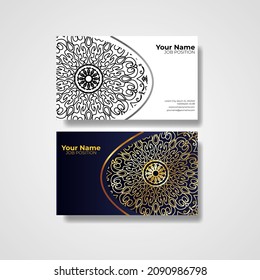 Business Card. Vintage decorative elements. Ornamental floral business cards, oriental pattern, vector illustration. Islam, Arabic, Indian, turkish, pakistan, chinese, ottoman motifs.