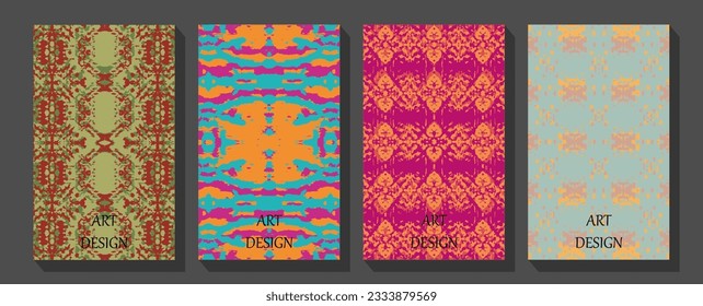 Business Card. Vintage decorative elements.  Abstract geometric photo frame. 