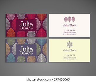 Business Card. Vintage decorative elements. Ornamental floral business cards, oriental pattern, vector illustration.  Islam, Arabic, Indian, turkish, pakistan, chinese, ottoman motifs.