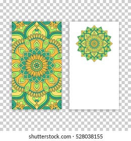 Business card. Vintage decorative elements.