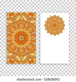 Business card. Vintage decorative elements.