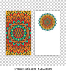 Business card. Vintage decorative elements.