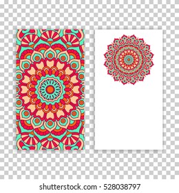 Business card. Vintage decorative elements.