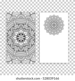Business card. Vintage decorative elements.