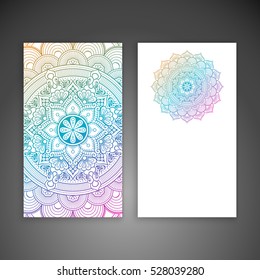 Business card. Vintage decorative elements.