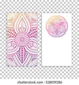 Business card. Vintage decorative elements.
